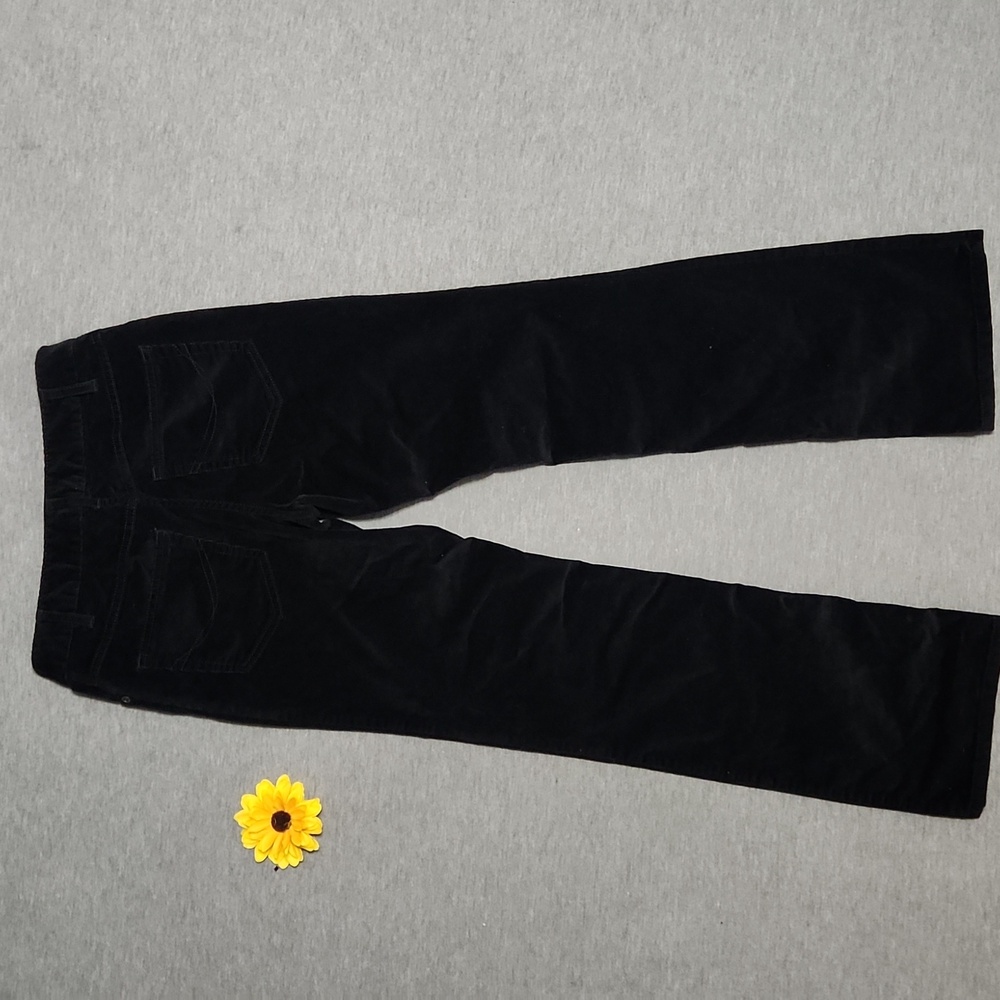 J. Jill Black Corduroy Velvet Velour Mid Rise Bootcut Kick Flare Pants - Picture 4 of 11